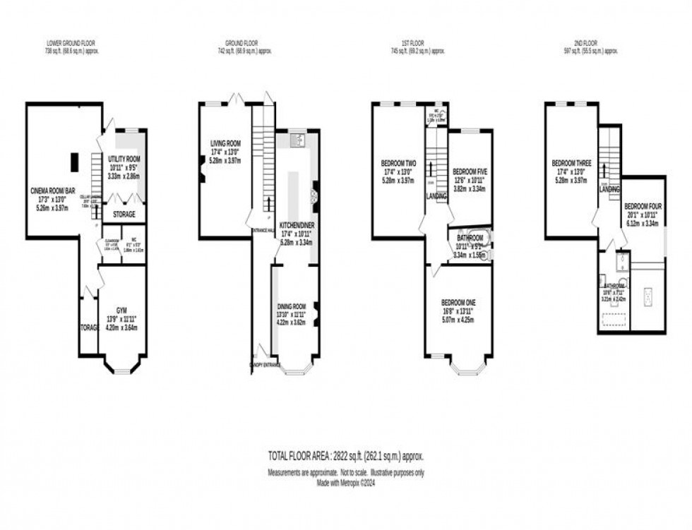 Floorplan for Tatton Road North, Heaton Moor