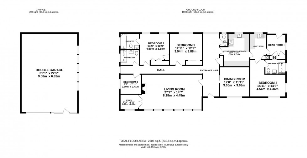 Floorplan for Arley End, High Legh, Knutsford