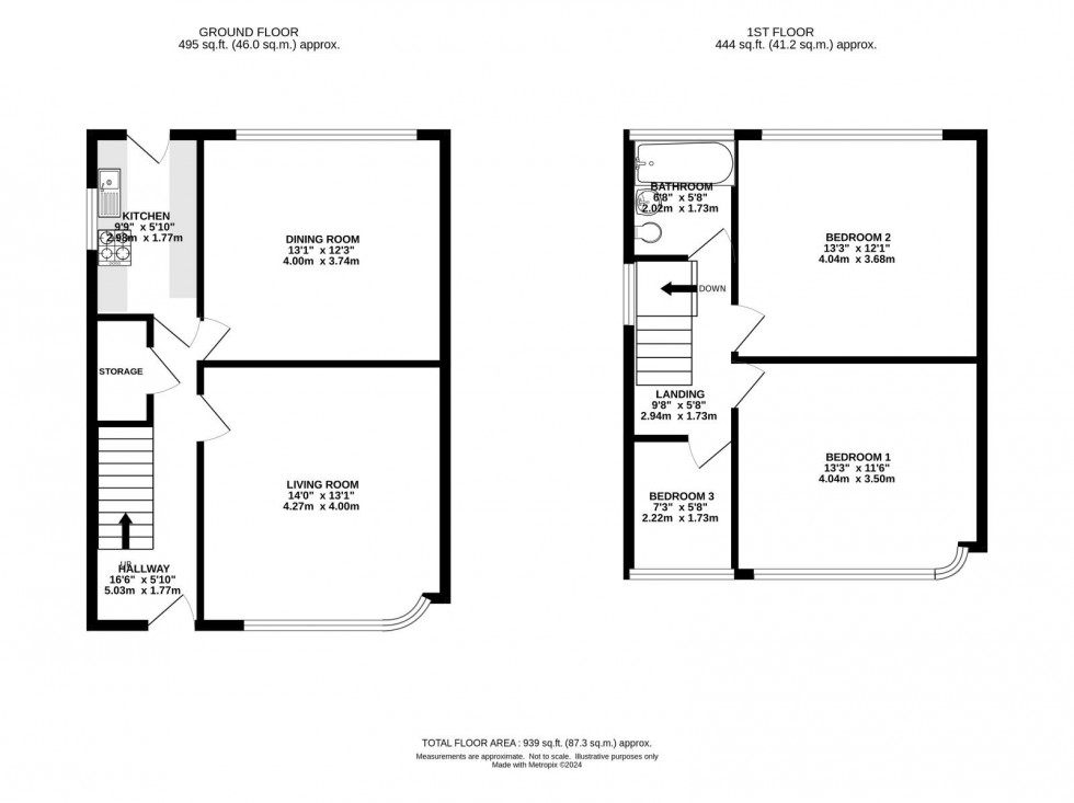 Floorplan for Highbank Drive, East Didsbury