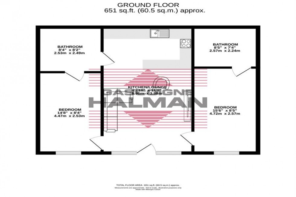 Floorplan for Mellor Road, Cheadle Hulme, Cheadle