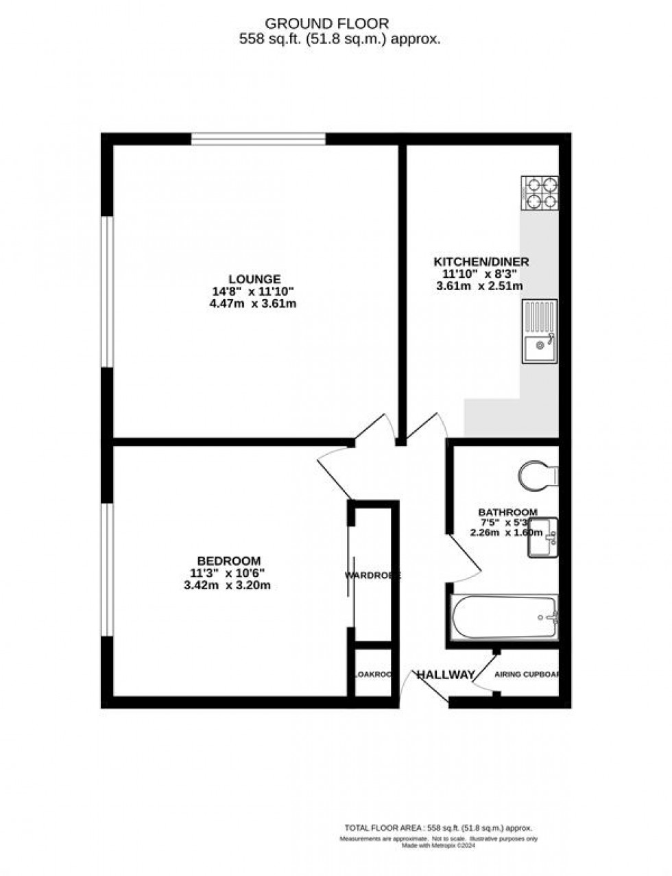 Floorplan for Heaton Moor Road, Stockport