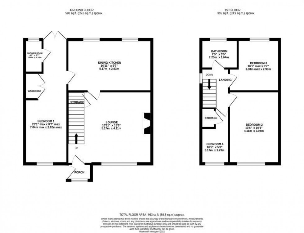 Floorplan for Deva Close, Poynton