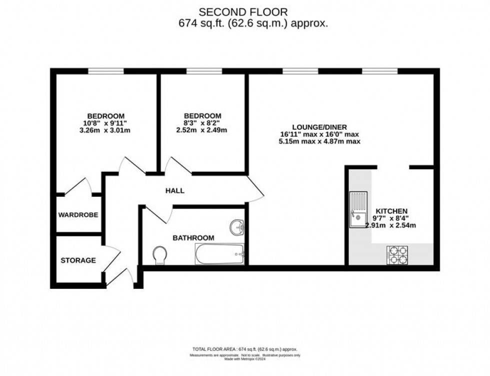 Floorplan for Bridgeholme Mill, Charley Lane, Chinley, High Peak