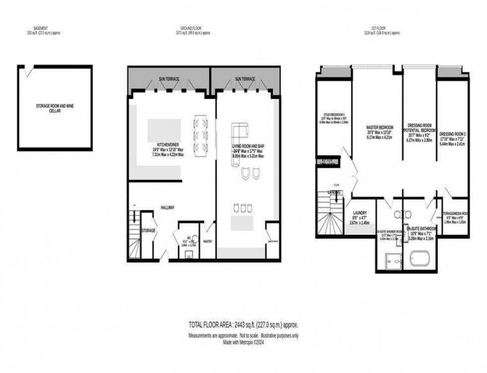 Floorplan for St. Johns Road, Altrincham