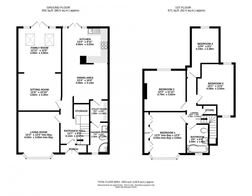 Floorplan for Parrs Wood Avenue, East Didsbury