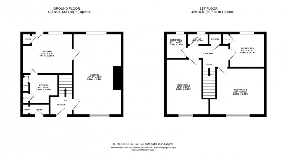 Floorplan for Heather Way, Marple, Stockport