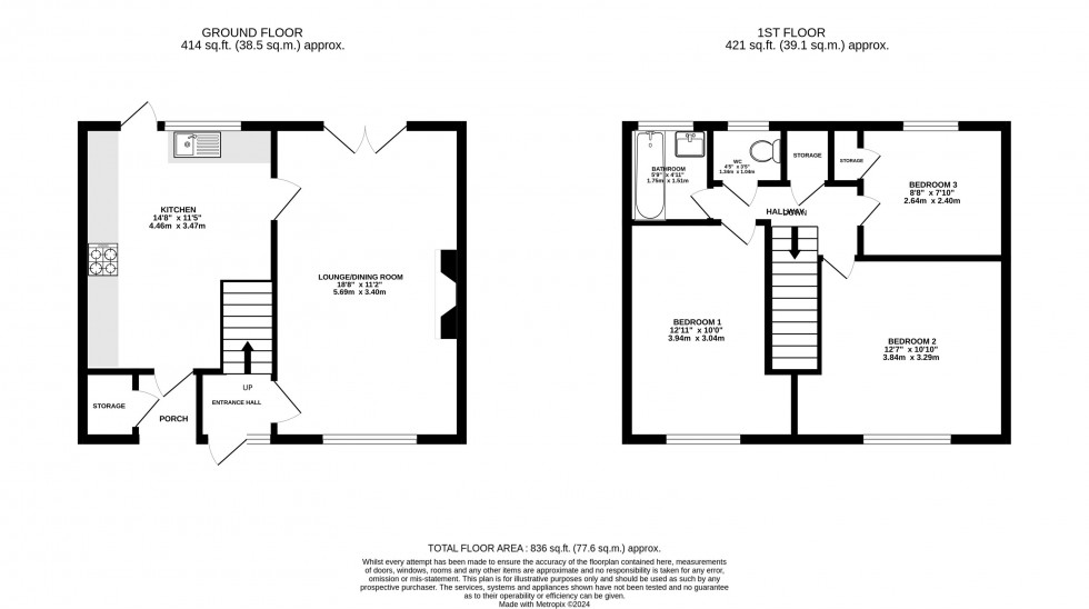 Floorplan for Davenham Road, Handforth