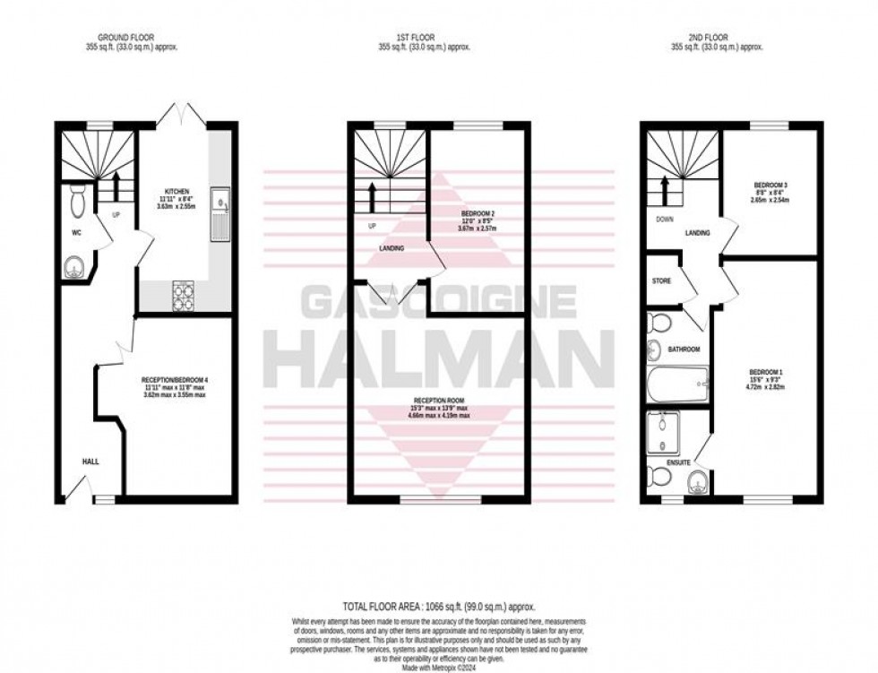 Floorplan for Northcote Avenue, Wythenshawe, Manchester