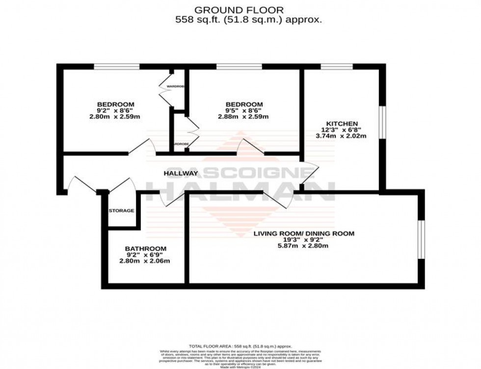 Floorplan for Charlton Drive, Sale