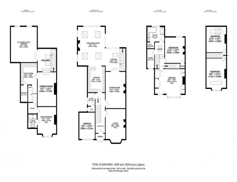 Floorplan for Derby Road, Heaton Moor, Stockport