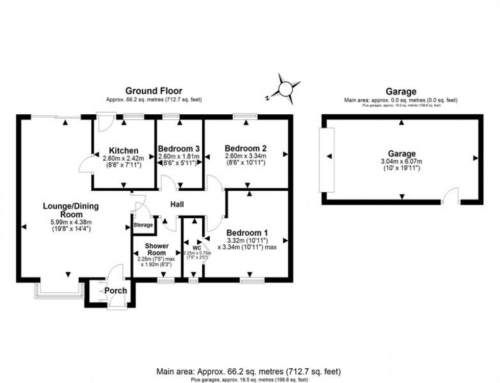 Floorplan for Vale Gardens, Helsby, Frodsham