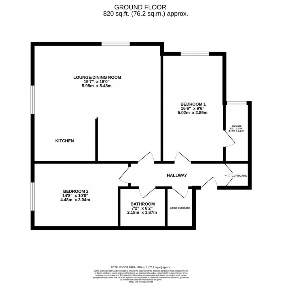 Floorplan for Coppice House, London Road South, Poynton