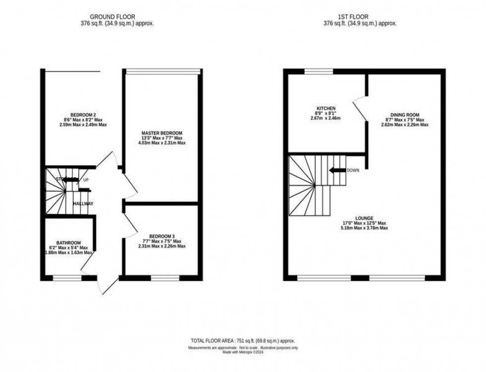 Floorplan for Beech Farm Drive, Tytherington