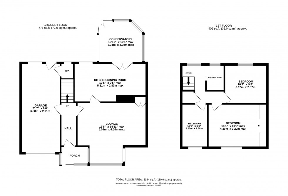 Floorplan for Nicholls Street, Grappenhall, Warrington