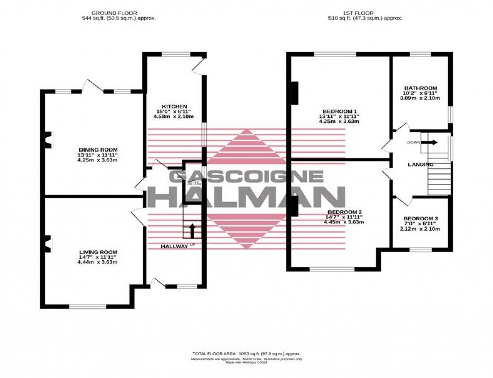 Floorplan for Ack Lane East, Bramhall