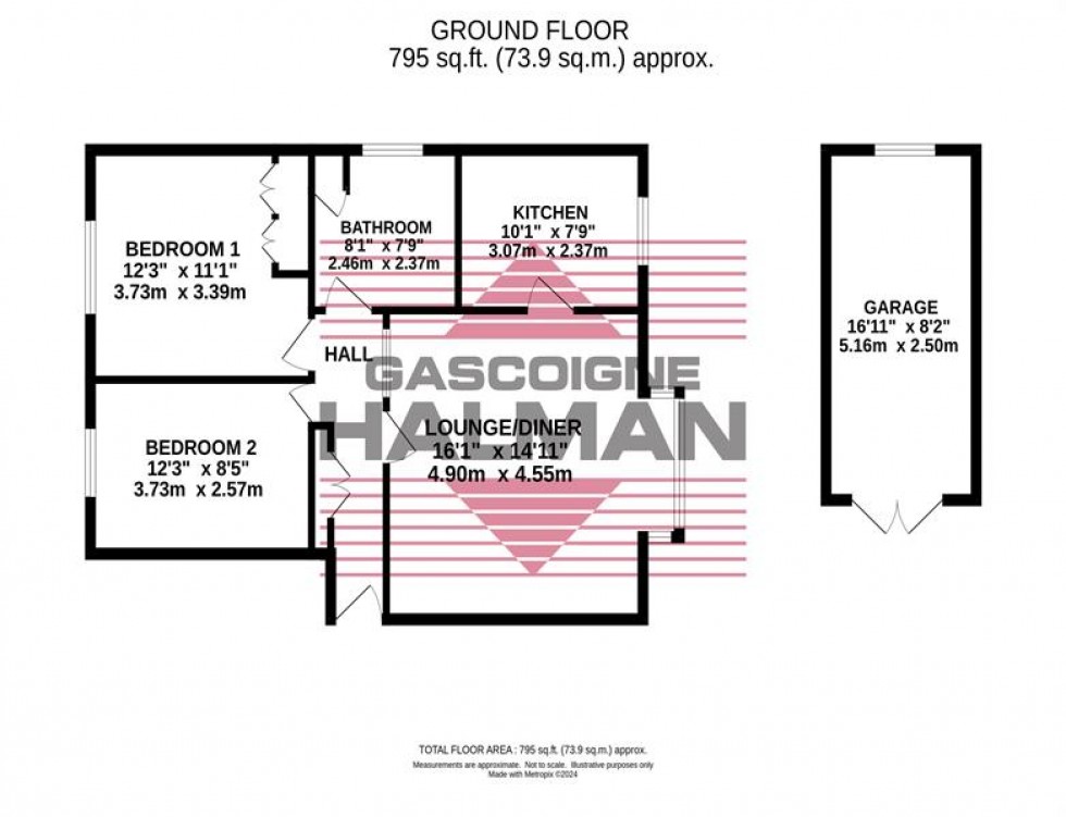 Floorplan for Briarlands Close, Bramhall, 