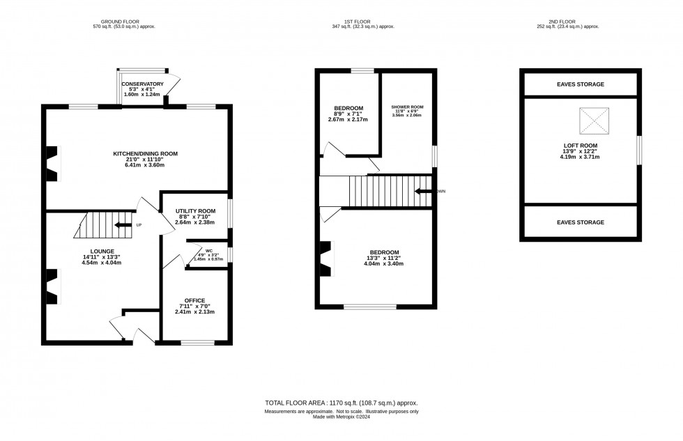 Floorplan for Holly Cottages, Threaphurst Lane, Hazel Grove, Stockport