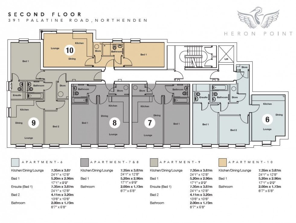 Floorplan for Heron Point, Northenden