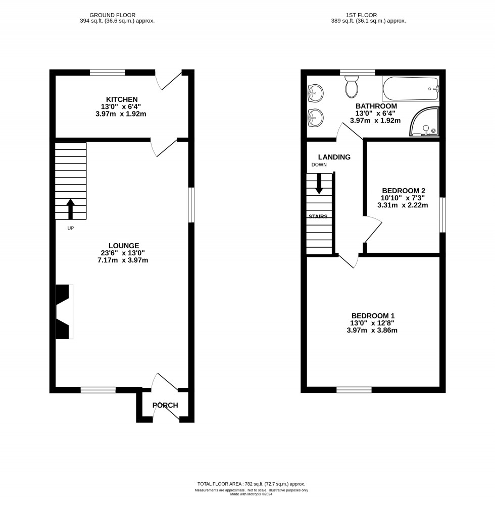 Floorplan for Compstall Road, Stockport