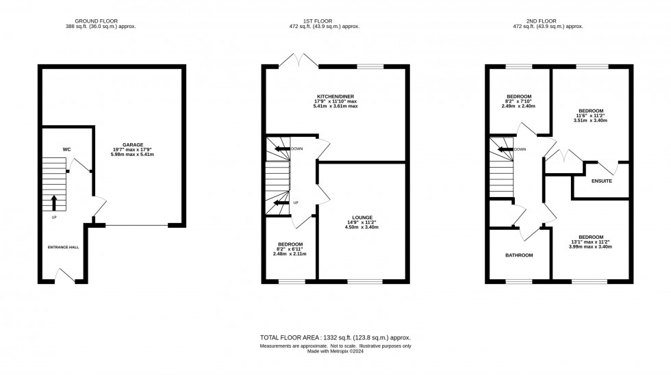 Floorplan for Jamestown Avenue, Great Sankey, Warrington