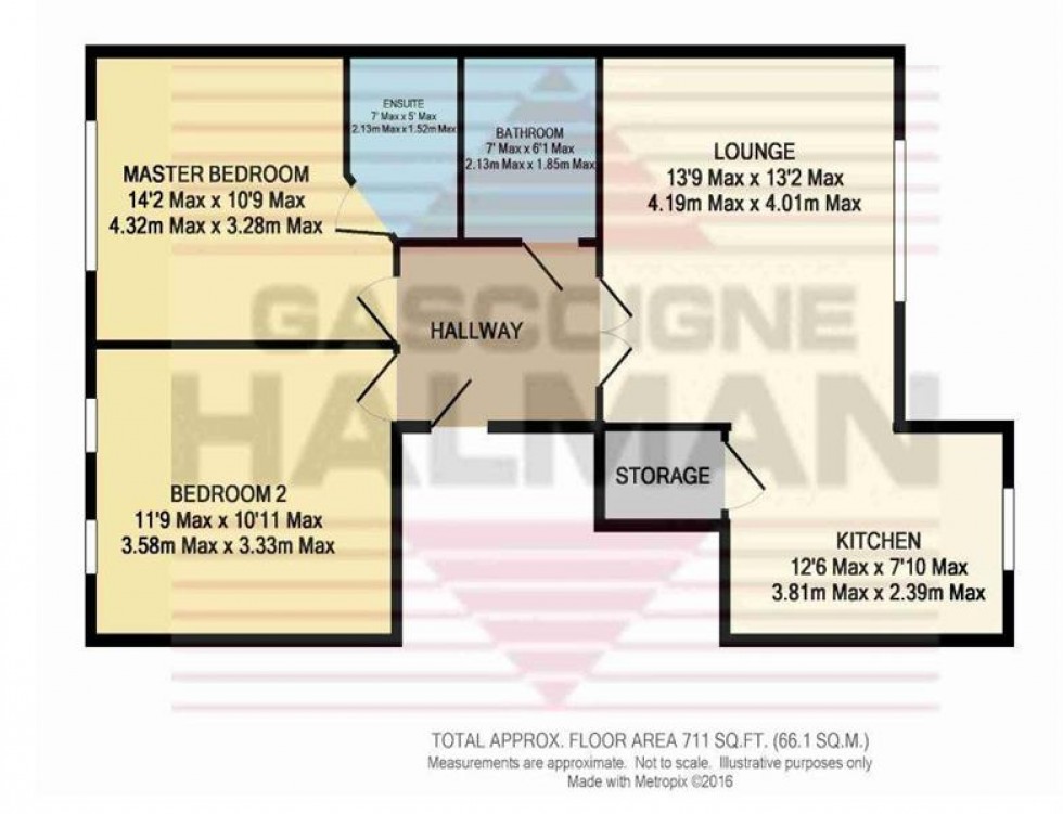 Floorplan for The Waterside, Bridgewater Street, Sale