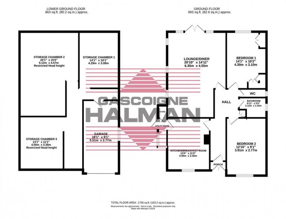 Floorplan for Douglas Road, Hazel Grove, Stockport