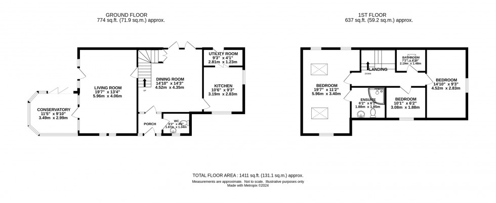 Floorplan for Town Fold, Marple Bridge