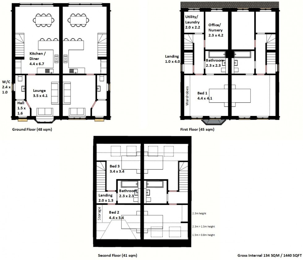 Floorplan for 11 Dyar Terrace, Winnington