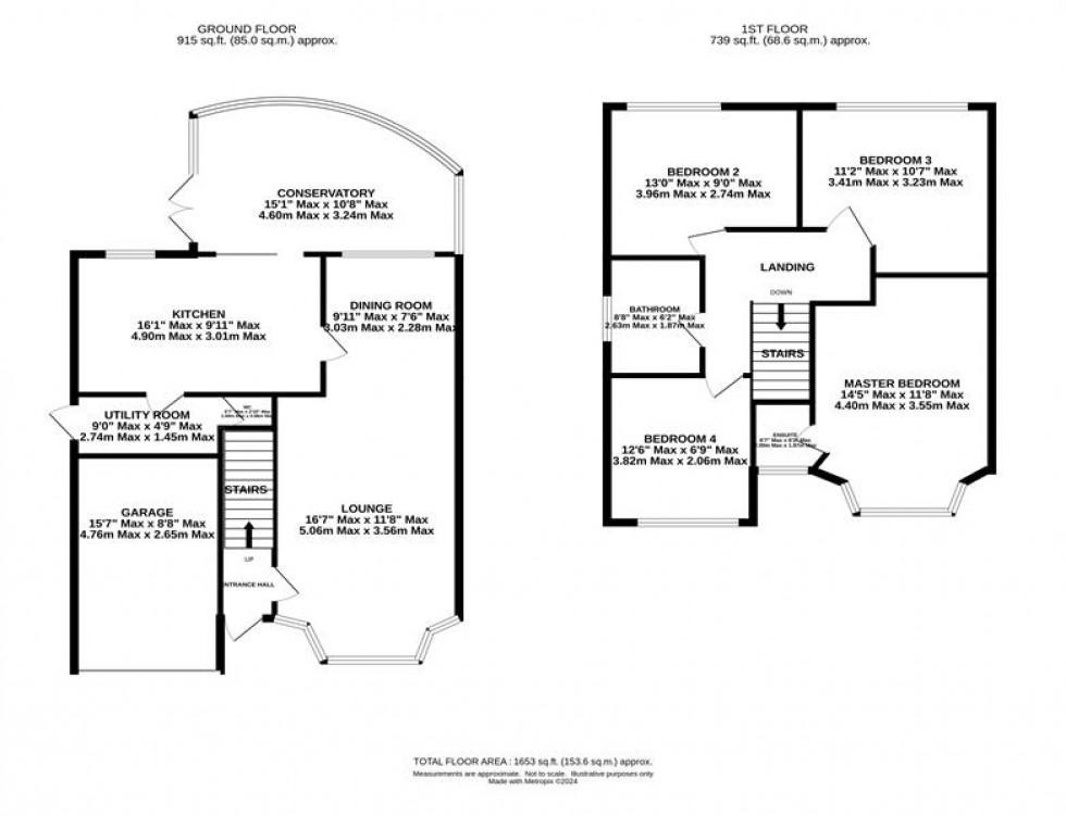 Floorplan for Bishopton Drive, Macclesfield