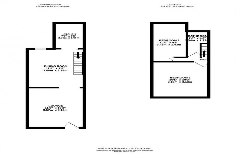 Floorplan for Park Lane, Macclesfield