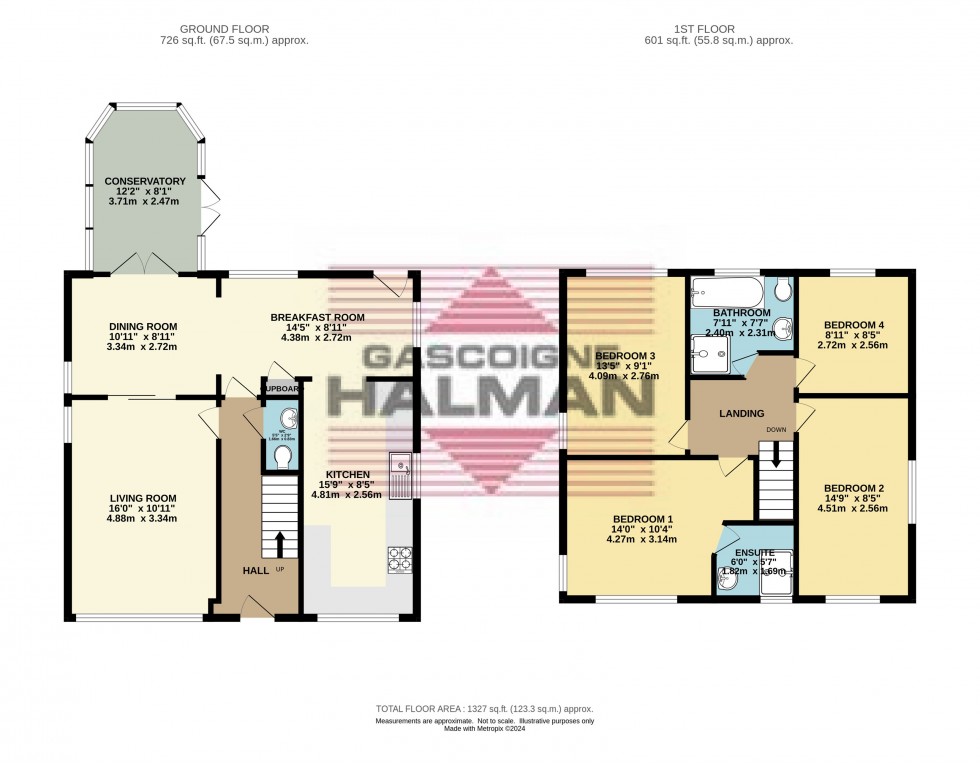 Floorplan for North Brook Road, Hadfield, Glossop