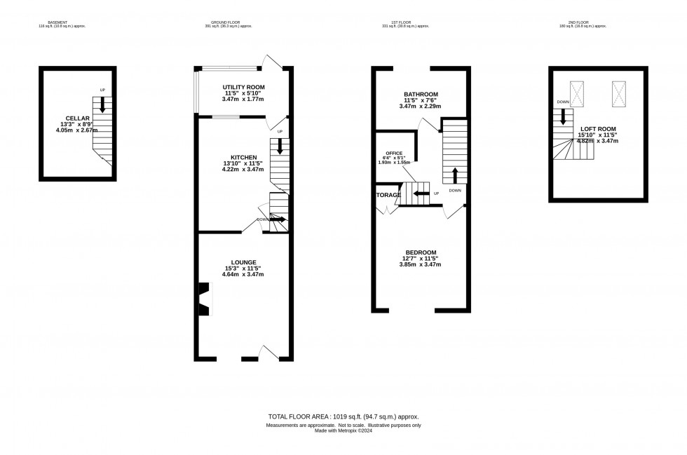 Floorplan for Compstall Road, Marple Bridge, Stockport