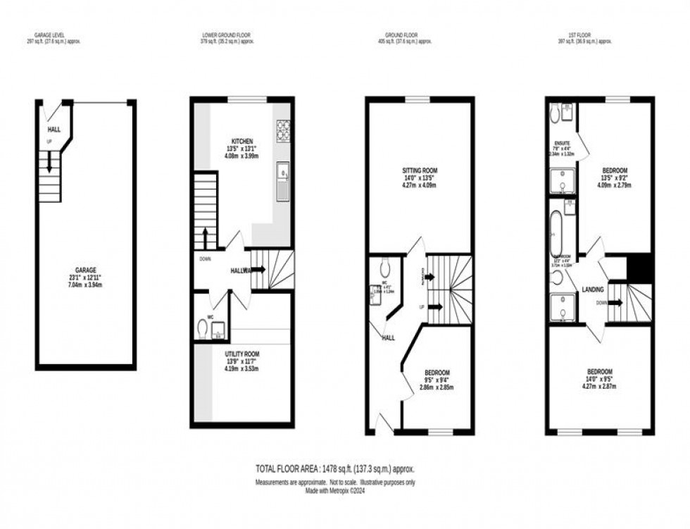 Floorplan for Corn Mill Court, New Mills