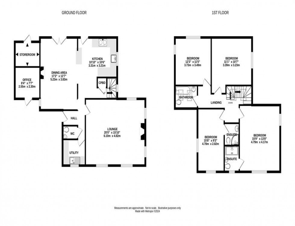 Floorplan for Allstone Lea, Combs, High Peak