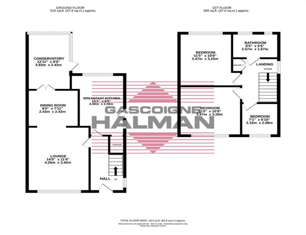 Floorplan for Canberra Road, Bramhall, Stockport