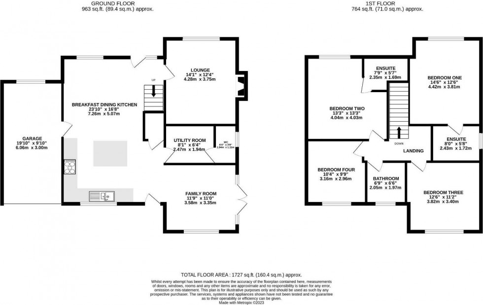 Floorplan for The Green, Long Lane, Wettenhall