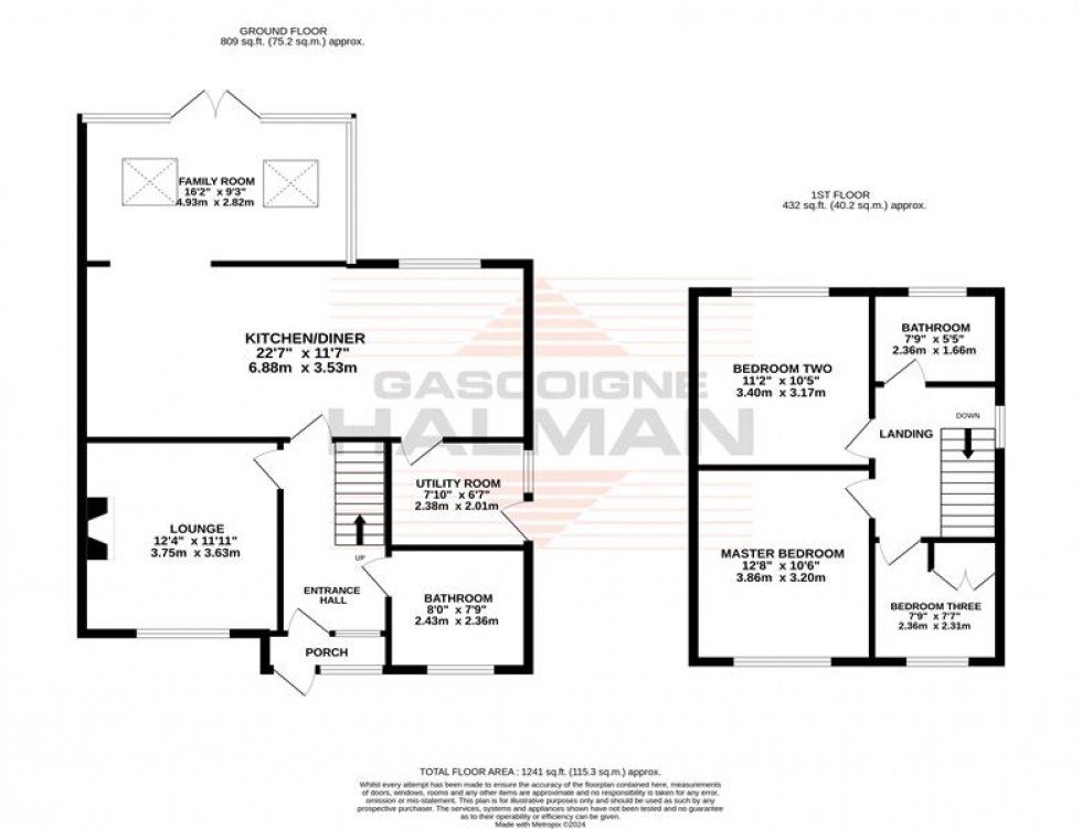 Floorplan for Redcroft Road, Sale