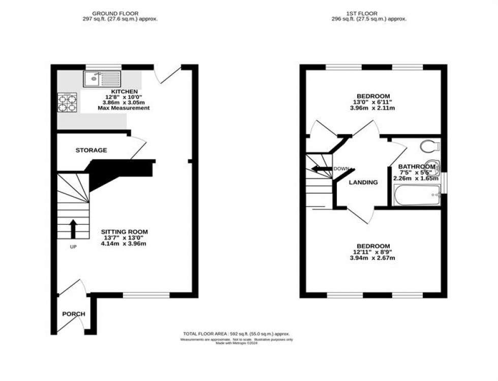 Floorplan for Woodbrook, Whaley Bridge, High Peak