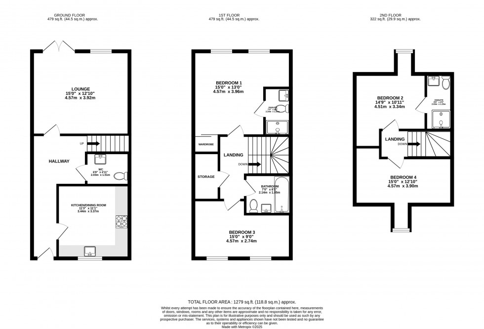 Floorplan for Wright Close, Handforth, Wilmslow