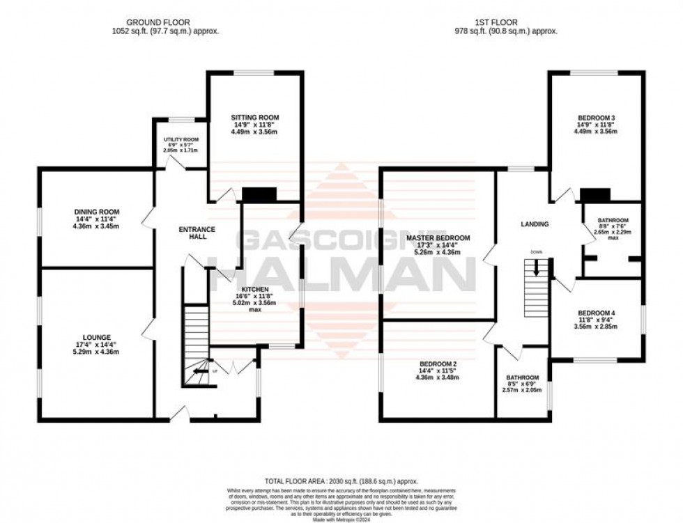 Floorplan for The Mount, Hallas Grove, Manchester