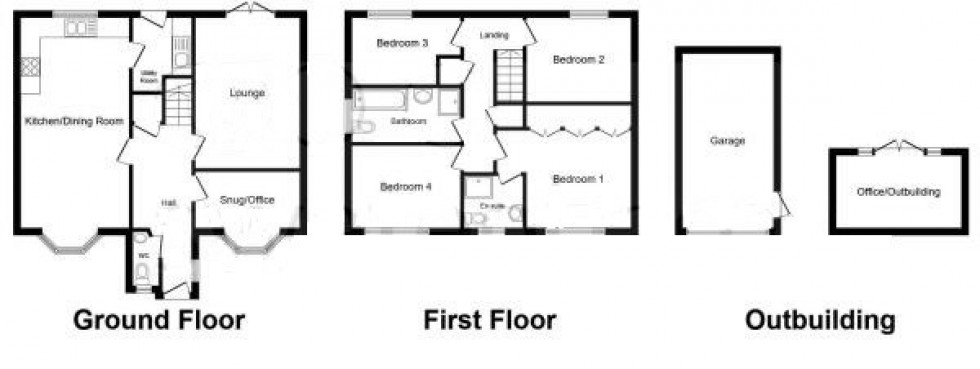 Floorplan for Inveresk Road, Tilston, Malpas