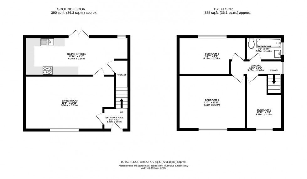 Floorplan for Moorcroft Drive, Burnage