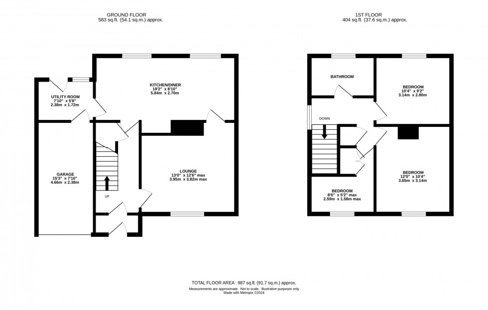 Floorplan for Knightsbridge Avenue, Grappenhall, Warrington