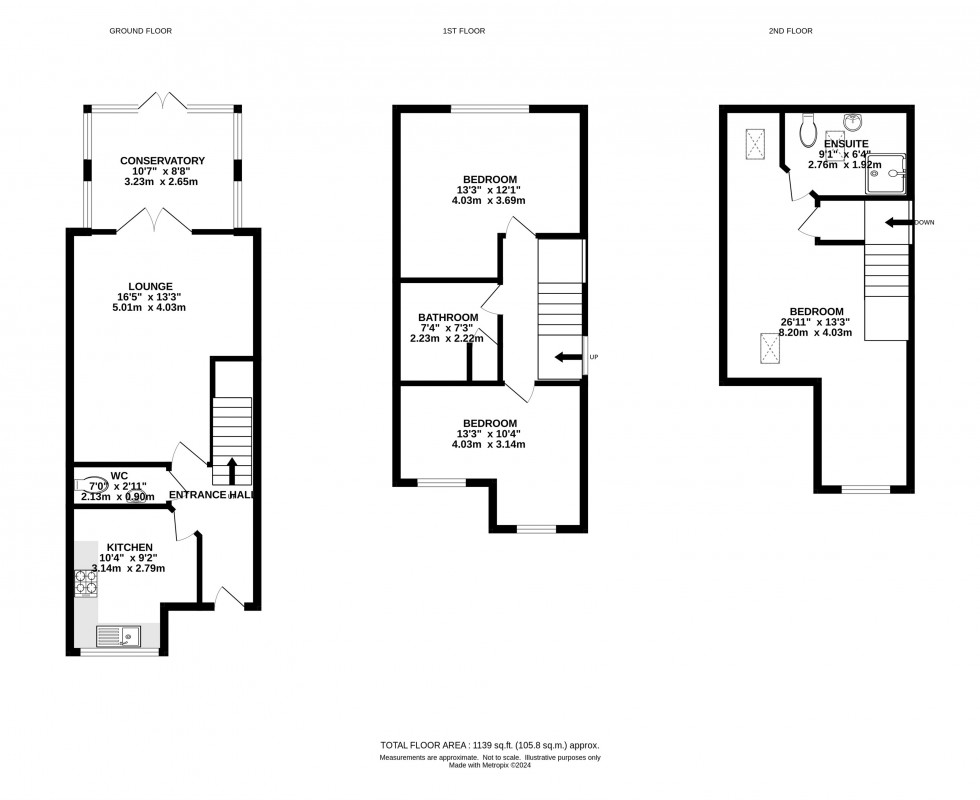 Floorplan for Kennett Drive, Bredbury, Stockport