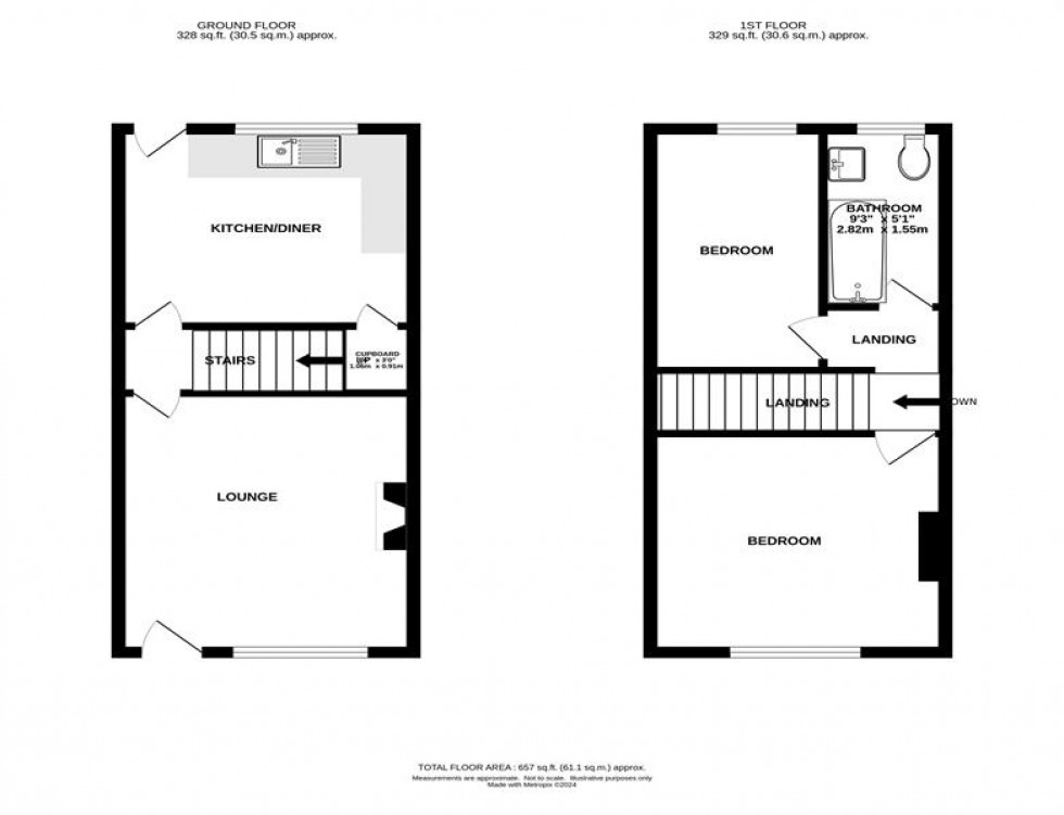 Floorplan for Springfield Avenue, South Reddish, Stockport