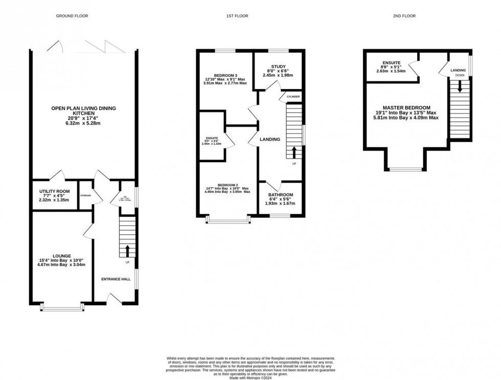 Floorplan for Fielders Drive, Poynton, Cheshire