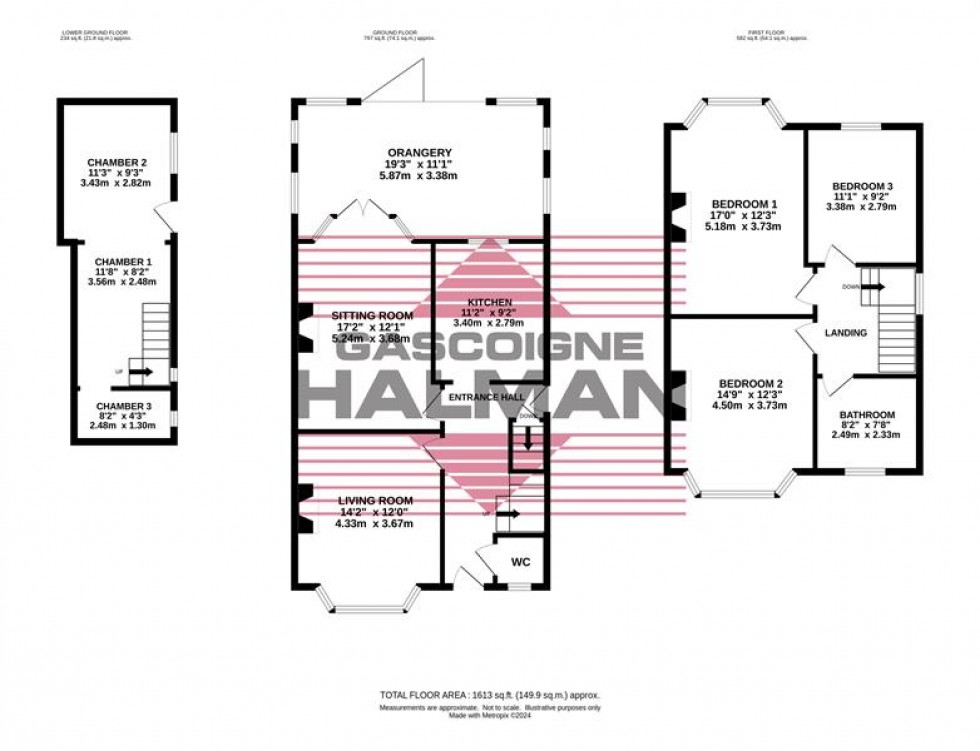 Floorplan for Granby Road, Stockport