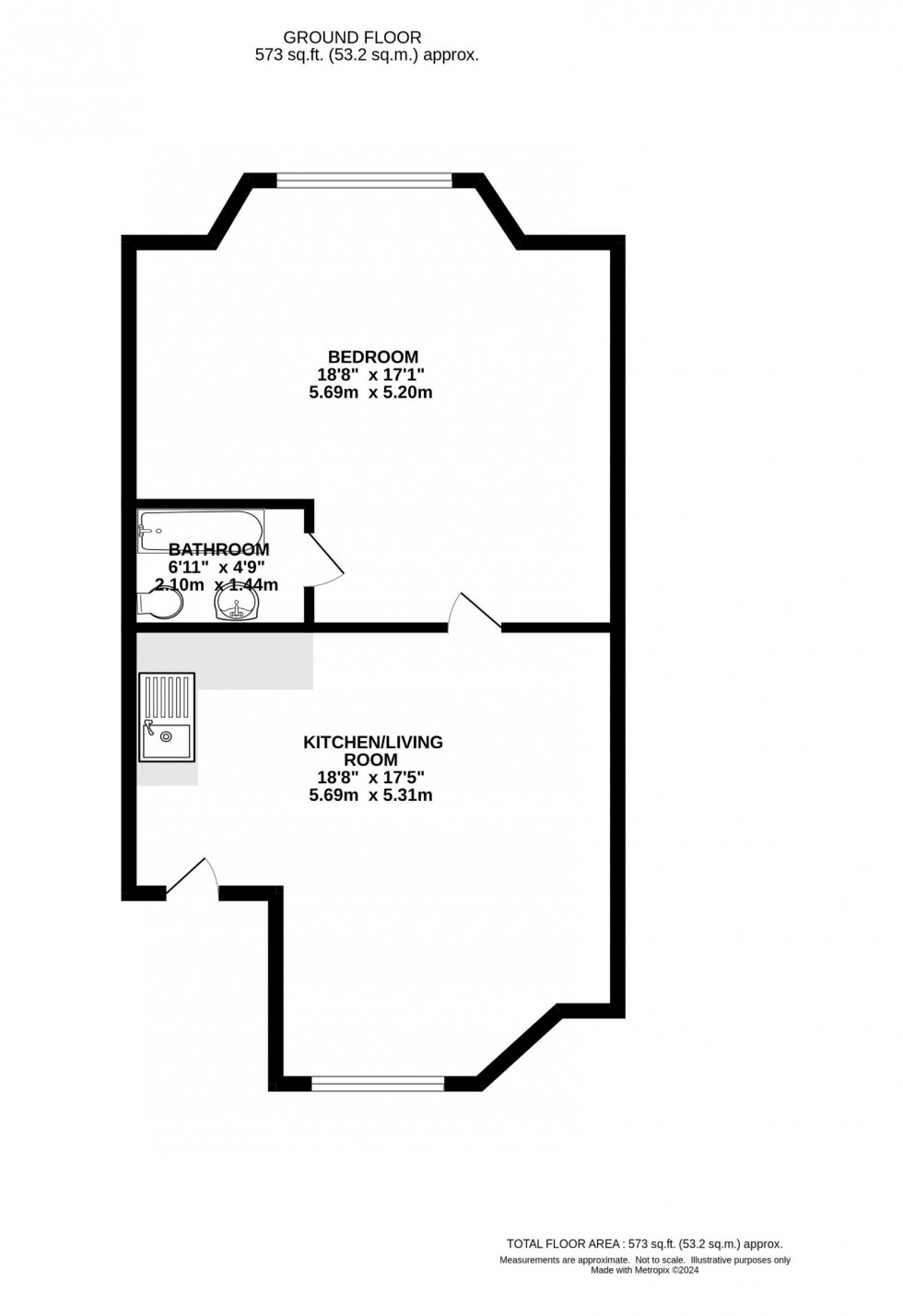 Floorplan for Vincent Avenue, Manchester