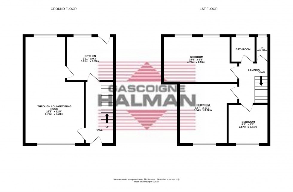 Floorplan for Church Fold, Charlesworth, Glossop