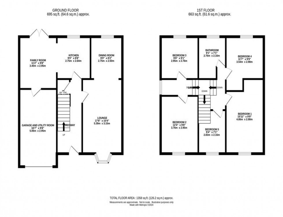 Floorplan for Harvest Road, Tytherington